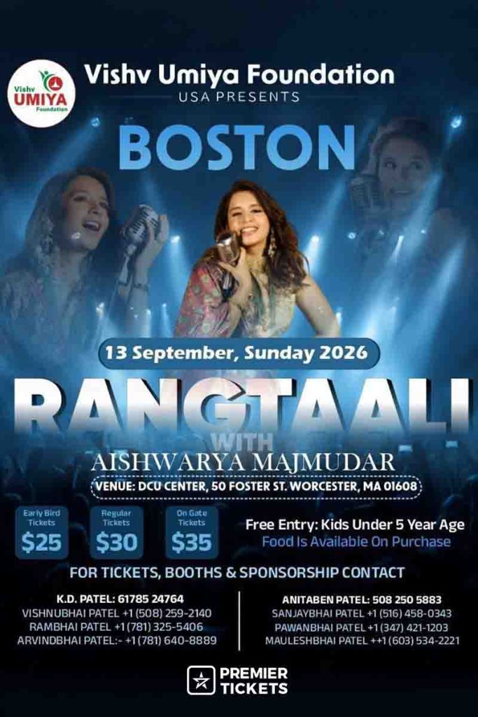 Rangtaali 2026 With Aishwarya Majmudar in Boston
