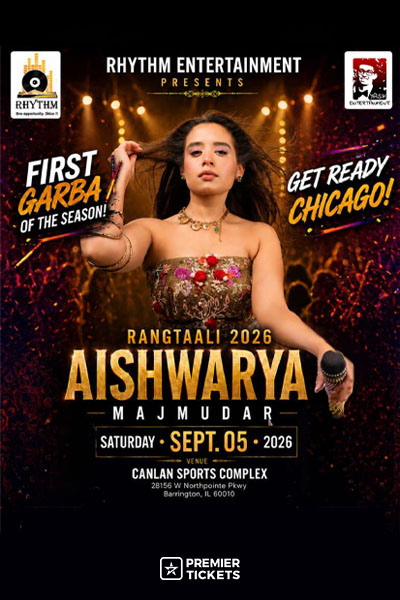 Rangtaali 2026 with Aishwarya Majmudar in Chicago 2026