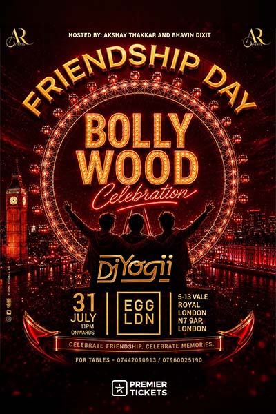Ft. DJ YOGII – Friendship Day Bollywood Celebration 2026