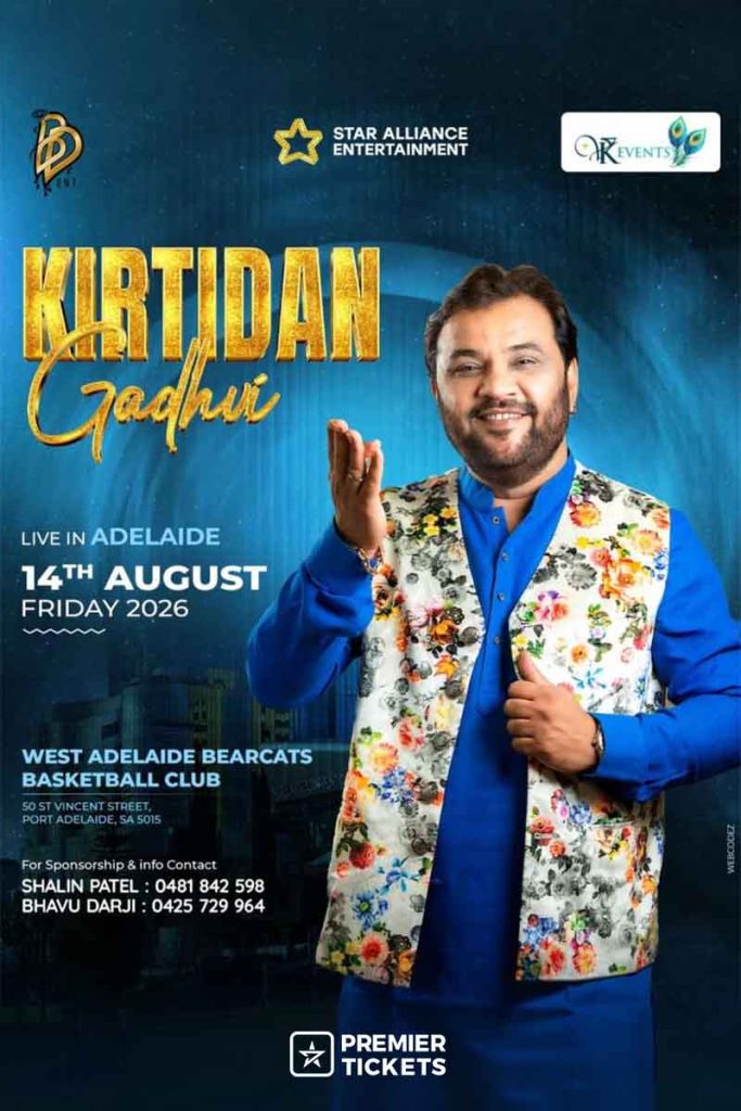 Rang Che Gujarat 2026 with Kirtidan Gadhvi in Adelaide