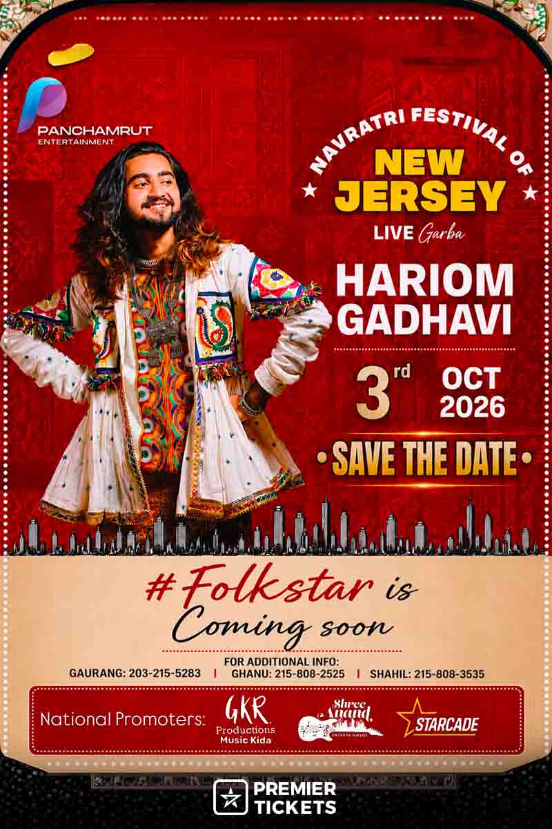 Hariom Ghadvi Garba Live in New Jersey 2026