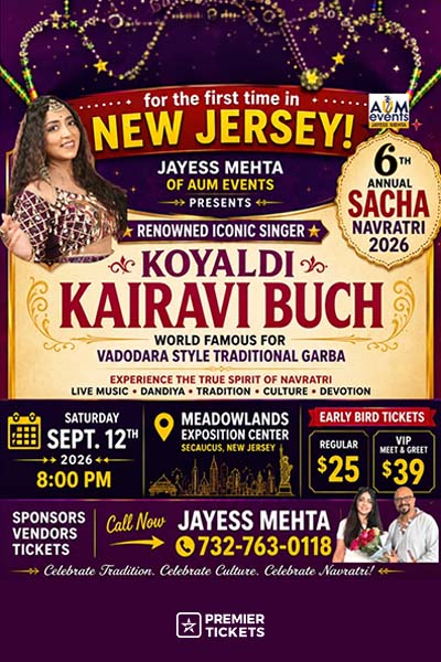 6th Sacha Navratri – Koyaldi Kairavi Buch Live in New Jersey 2026