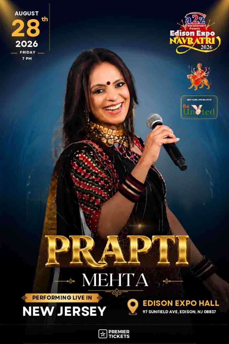 Navratri Garba with Prapti Mehta Live in New Jersey 2026