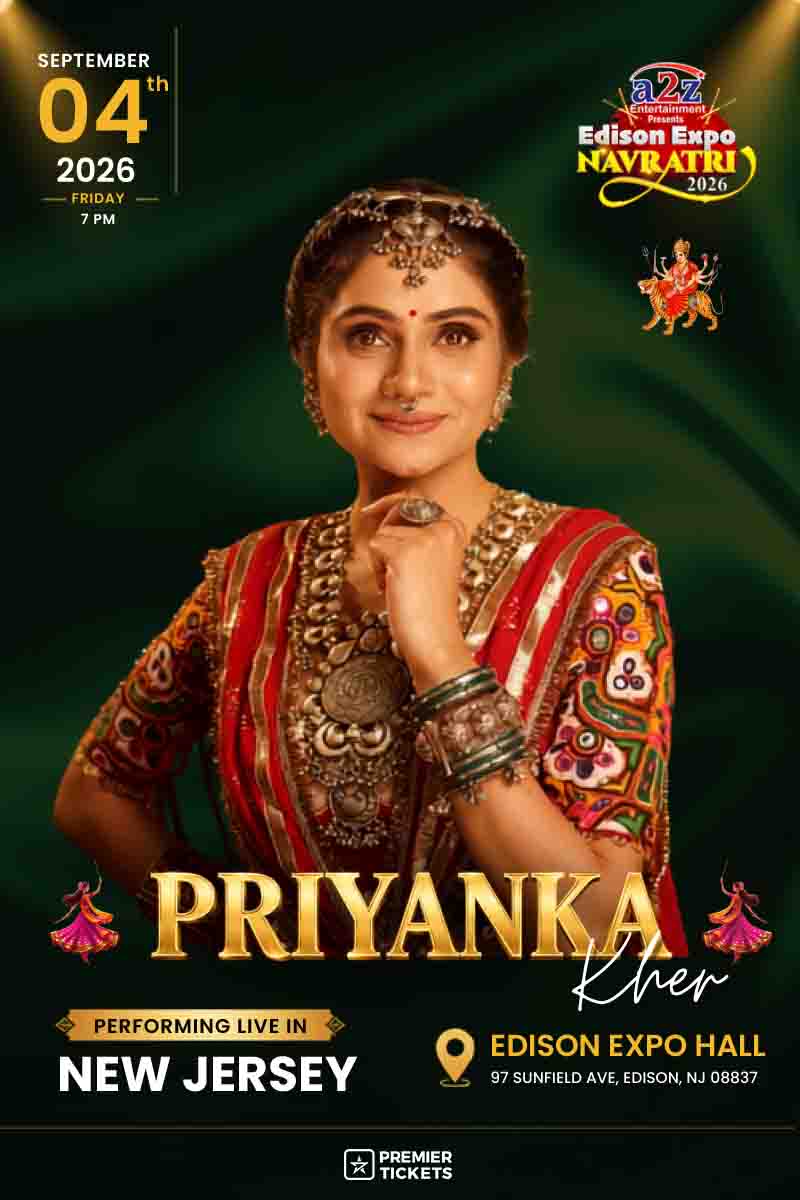 Navratri Garba with Priyanka Kher Live in New Jersey  2026