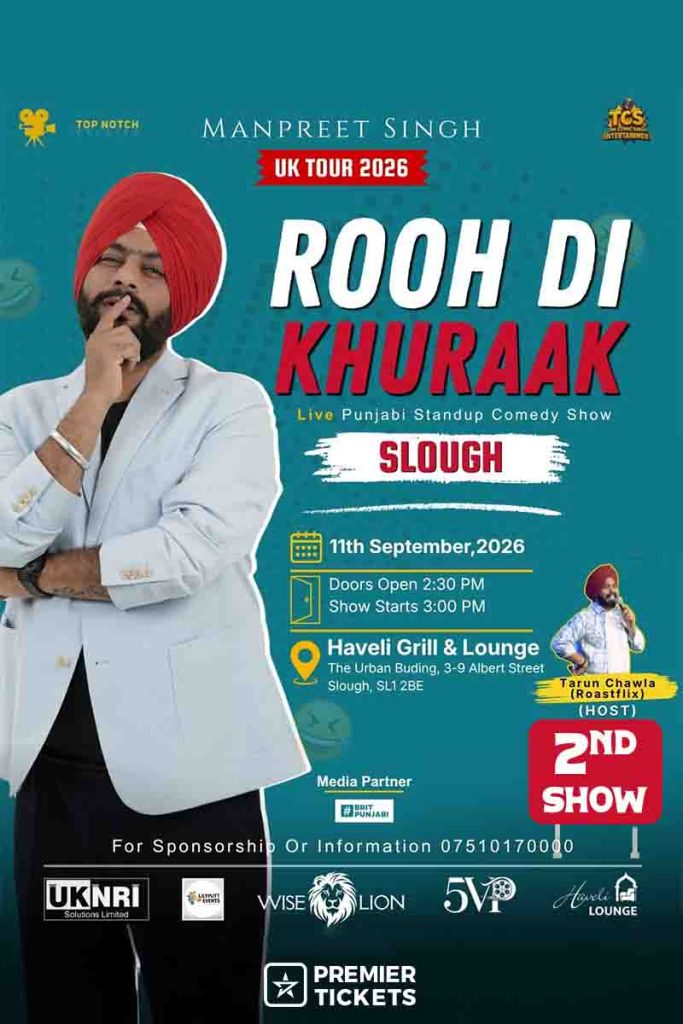 Rooh Di Khuraak By Manpreet Singh (Comic Singh) 2026 - Slough - 2nd Show