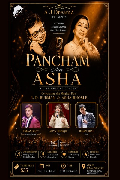 Pancham Aur Asha - A Live Musical Concert 2026 Pancham Aur Asha - A Live Musical Concert 2026