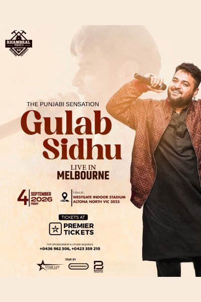 Gulab Sidhu Live in Melbourne 2026