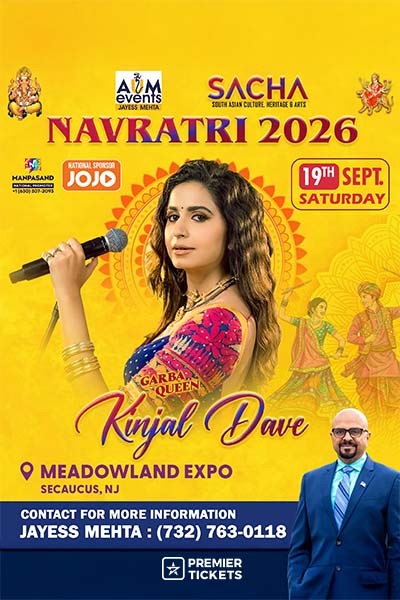 Sacha Navratri with Kinjal Dave in New Jersey 2026