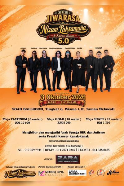 Showcase JIWARASA Nizam Laksamana & Kawan-Kawan 5.0 2026