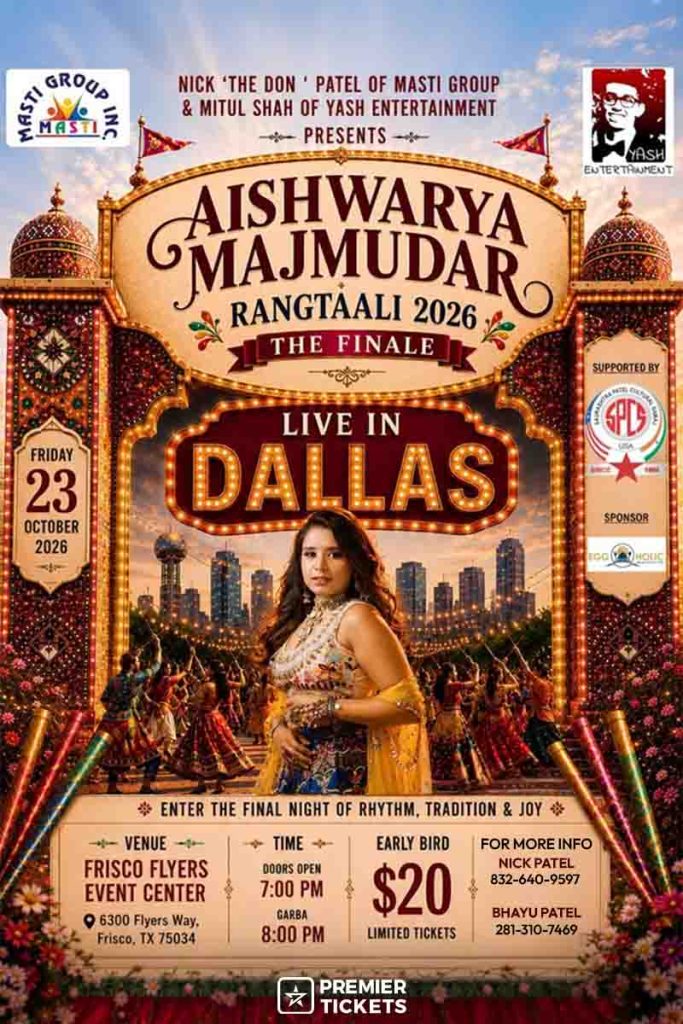 Aishwarya Majmudar Rangtaali 2026 – Live in Dallas