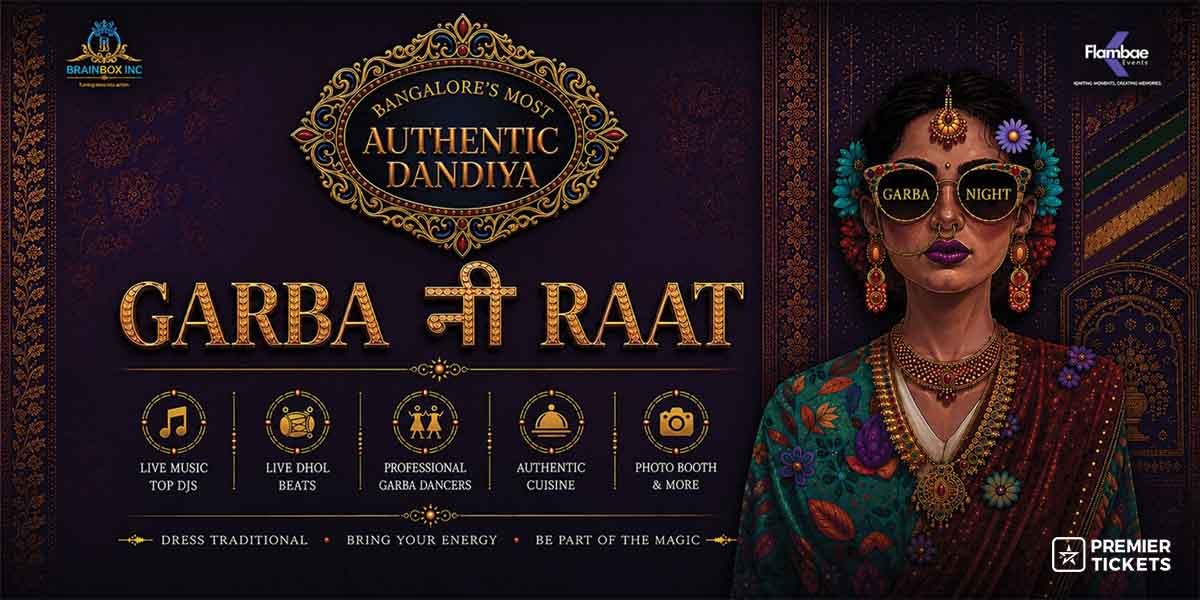 BANGALORE'S MOST AUTHENTIC DANDIYA - GARBA NI RAAT 2026