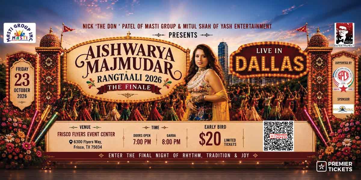 Aishwarya Majmudar Rangtaali 2026 – Live in Dallas