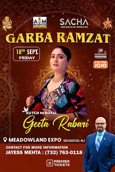 Sacha Garba Ramzat 2026 with Geeta Rabari in New Jersey | 2026