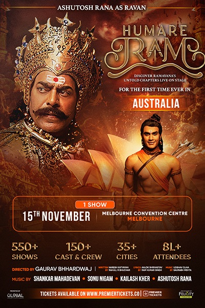 HUMARE RAM Ft Ashutosh Rana (As Ravan) and Rahull R Bhuchar in Melbourne