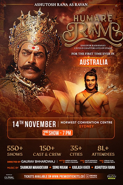 HUMARE RAM Ft Ashutosh Rana (As Ravan) and Rahull R Bhuchar in Sydney