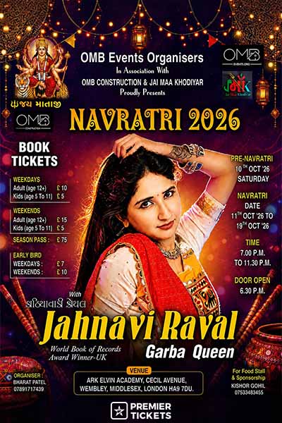 Navratri Garba 2026 with Jahnavi Raval