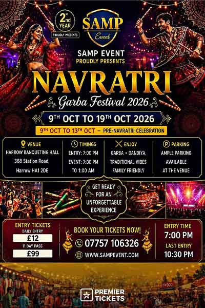 SAMP presents NAVRATRI 2026 - 19 OCT